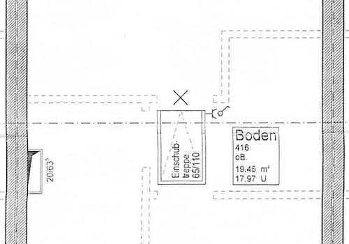 Grundriss Spitzboden