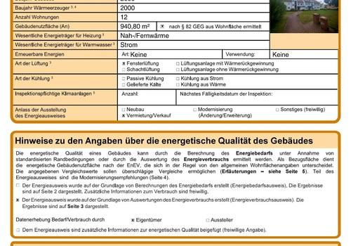 Energieausweis S. 1