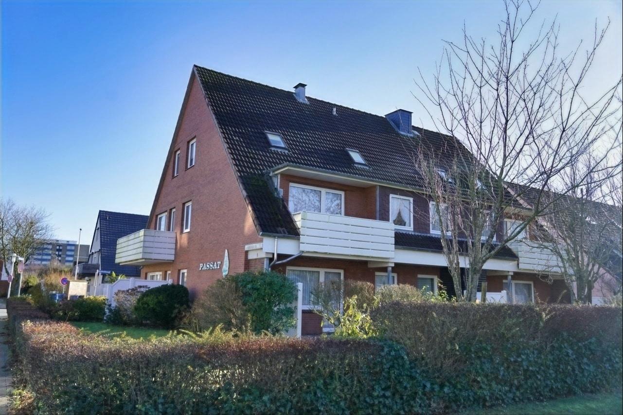 Blick vom Parkplatz/Nordseestraße