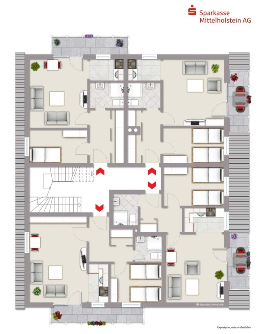 Grundriss 1. Obergeschoss