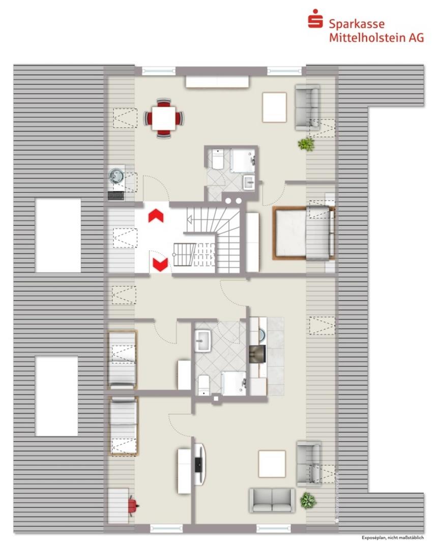 Grundriss Spitzboden