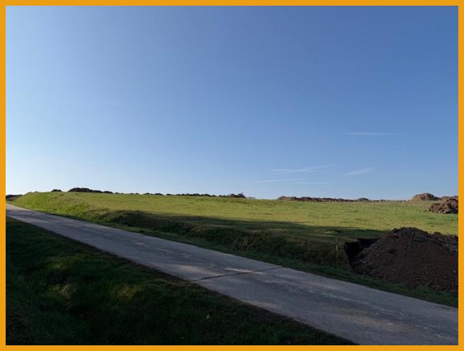 Weg zum Baugebiet