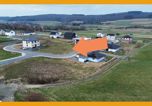 Blick zum Grundstück