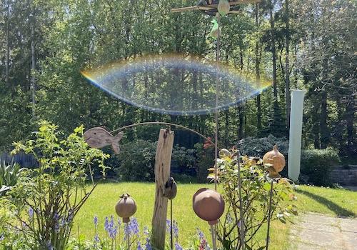 Garten und Waldblick