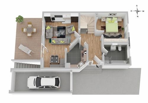 Raumaufteilung Erdgeschoss