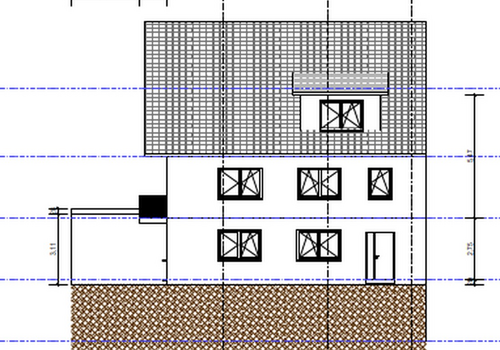 Geplante Südansicht