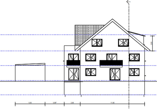 Geplante Westansicht