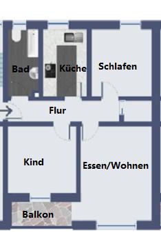 Grundriss Wohnung Typ 2