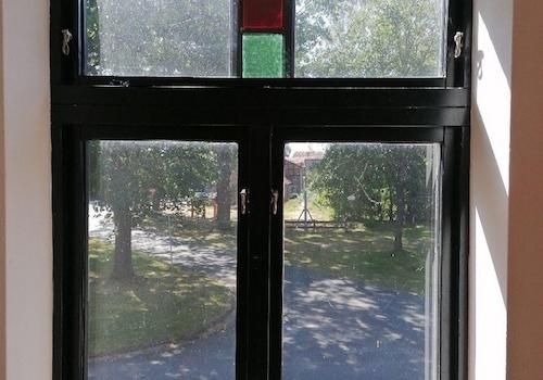 Blick auf den Spielplatz