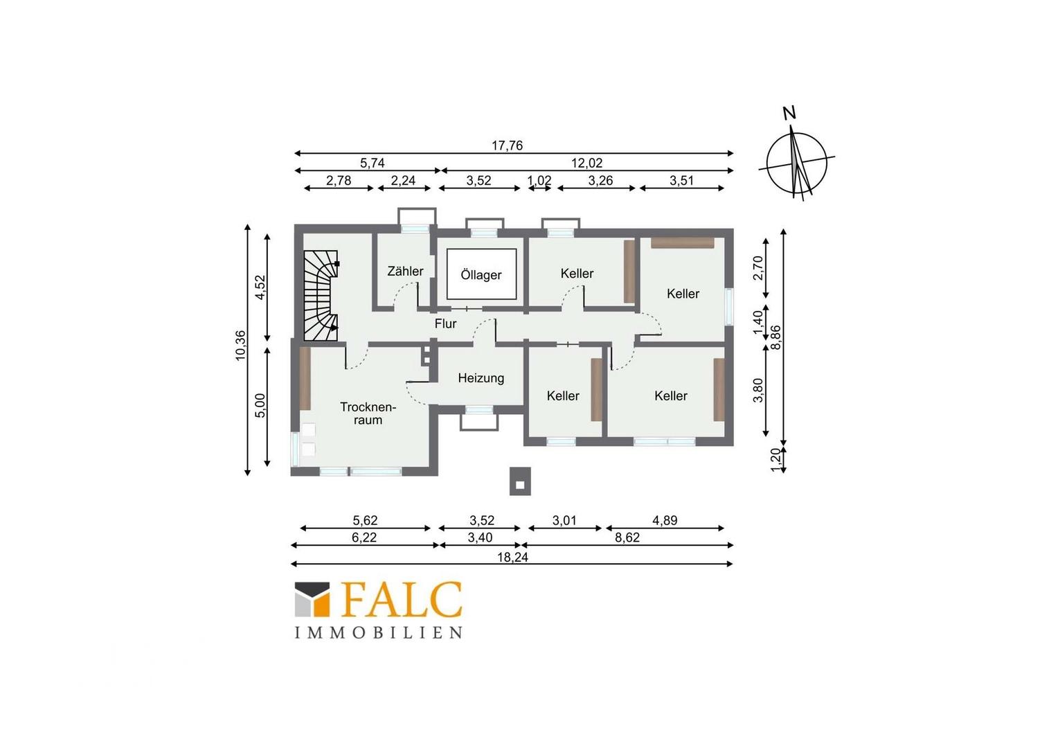 Untergeschoss: Ausgebaut zur  ELW