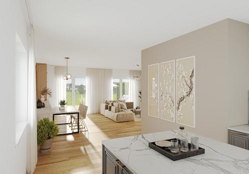 Wohn-/Esszimmer (Visualisierung)