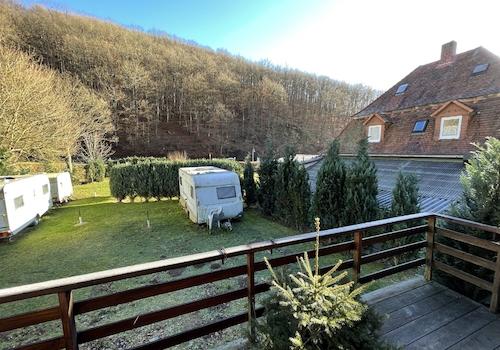 Blick auf das Grundstück