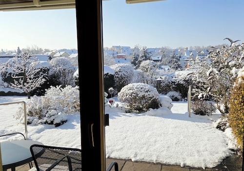 Blick vom Wohnzimmer 