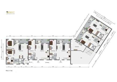 Grundriss Erdgeschoss 10 WE