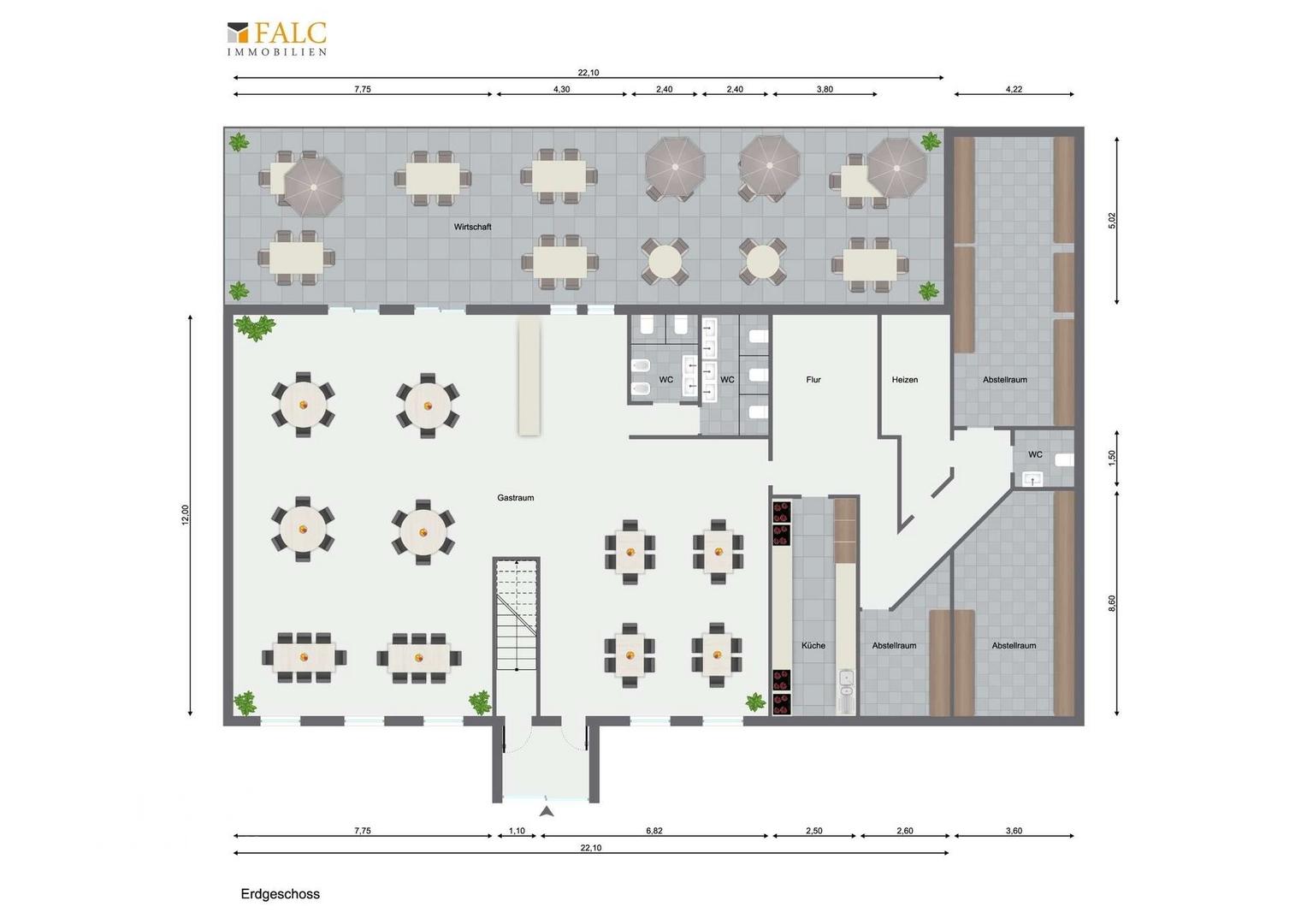 Grundriss Erdgeschoss Gasthaus