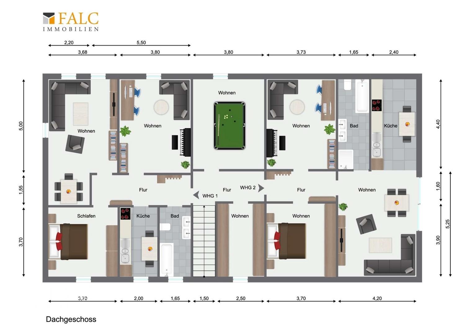 Grundriss Dachgeschoss Gasthaus