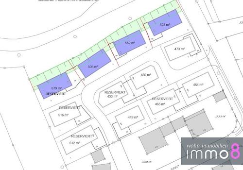 Flächenübersicht mit Reservierungen