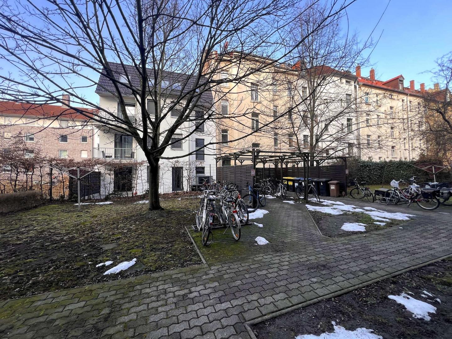 Fahrradplatz-Müllplatz