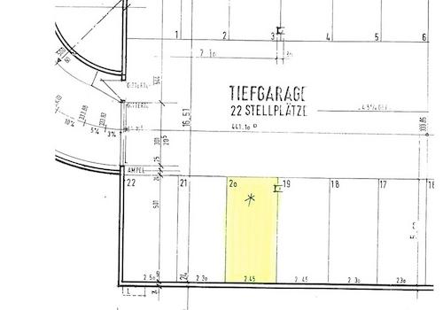 Grundriss Tiefgarage