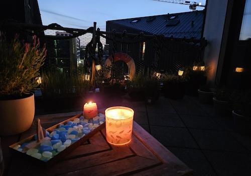 Abendstimmung Dachterasse