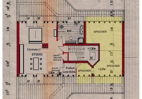 Dachgeschoß-Studio / Speicher
