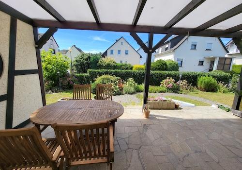 Blick auf die Terrasse