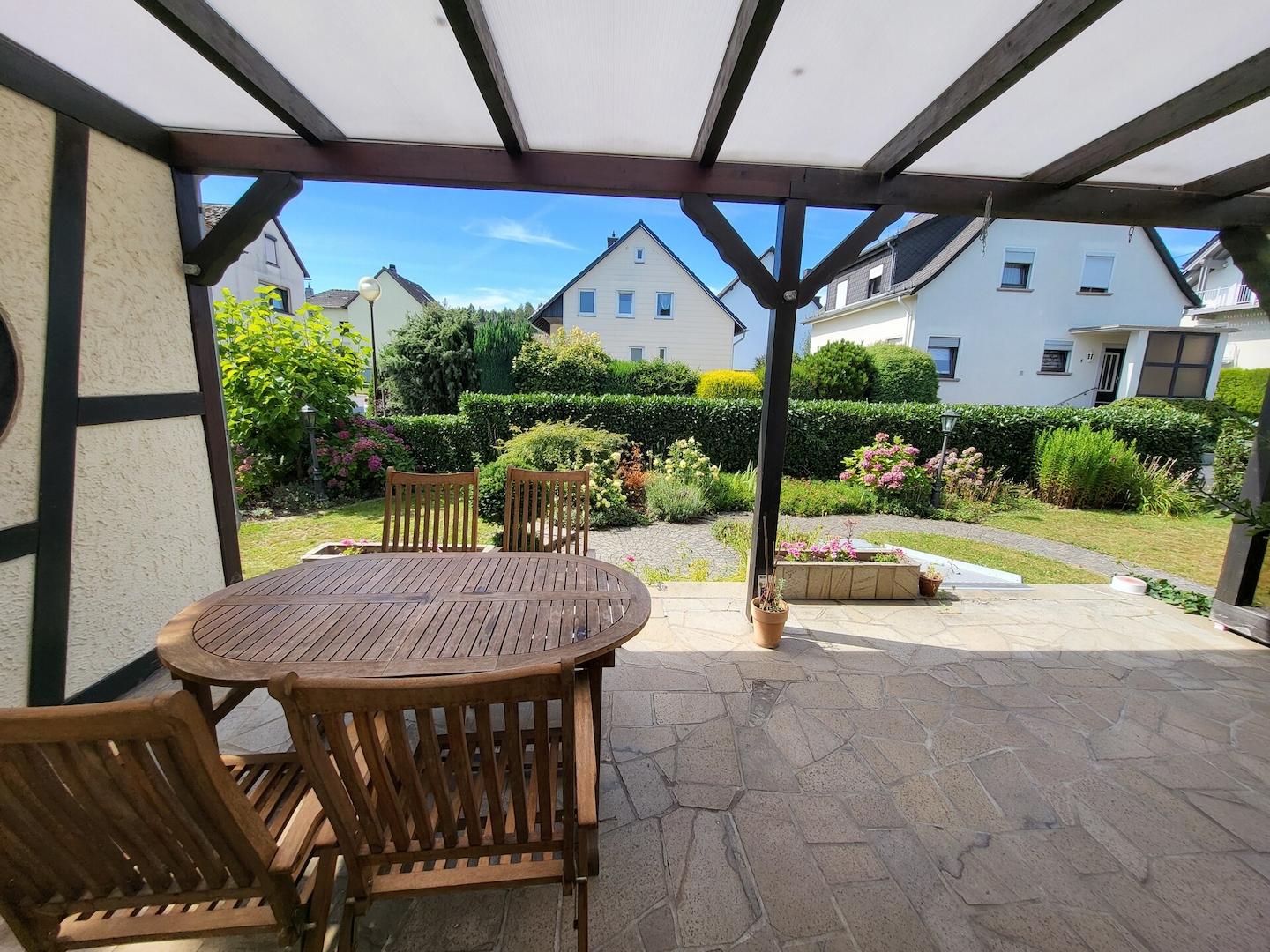 Blick auf die Terrasse