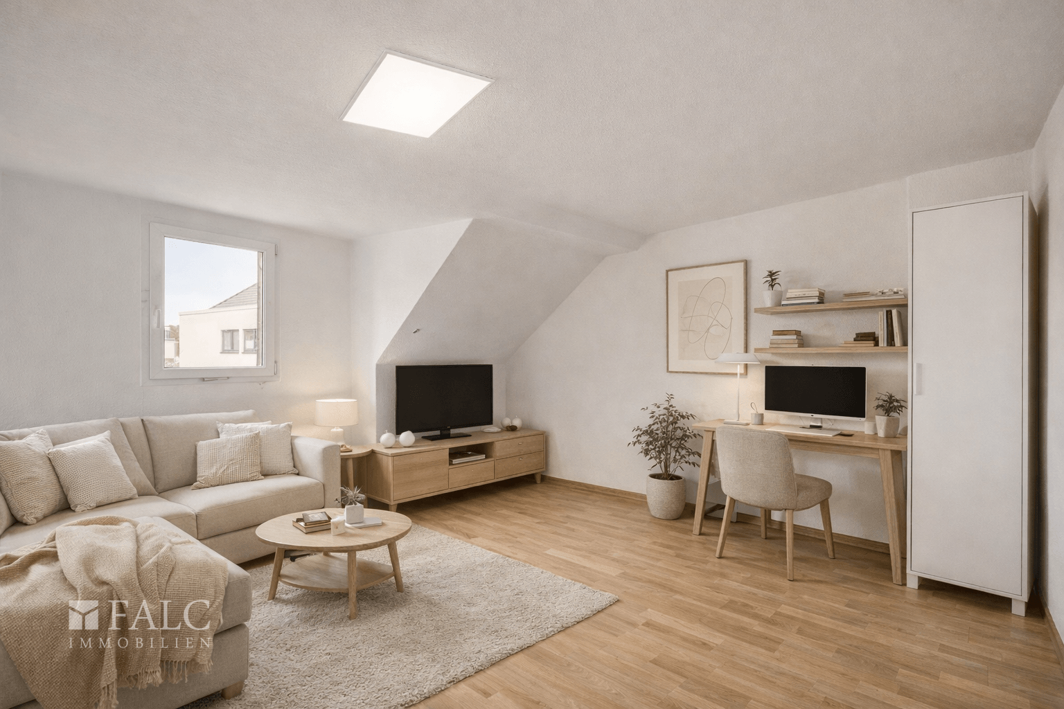 Wohnung Dachgeschoss (virtuell eingerichtet)