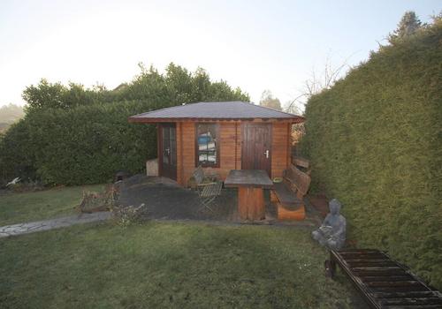 Gepflegter Garten mit blickdichten Hecken