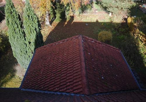 Blick auf Dach Anbau