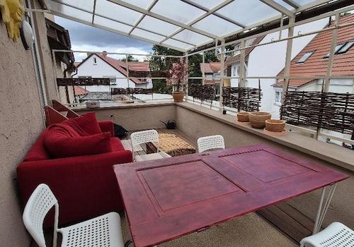 Terrasse Blick nach hinten