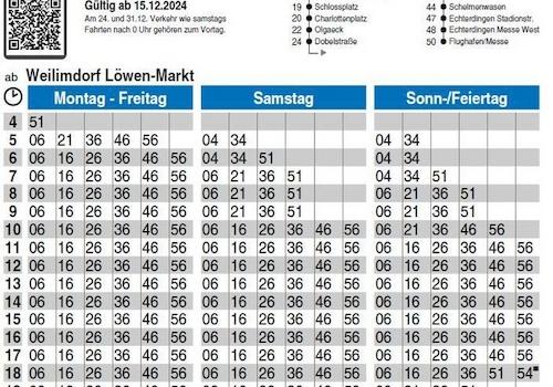 Abfahrten U6 Ri. Hbf/Messe