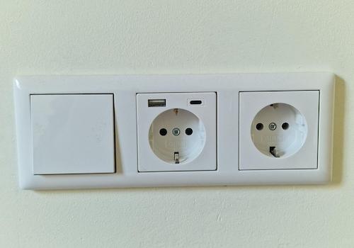 USB-Anschluss am Bett