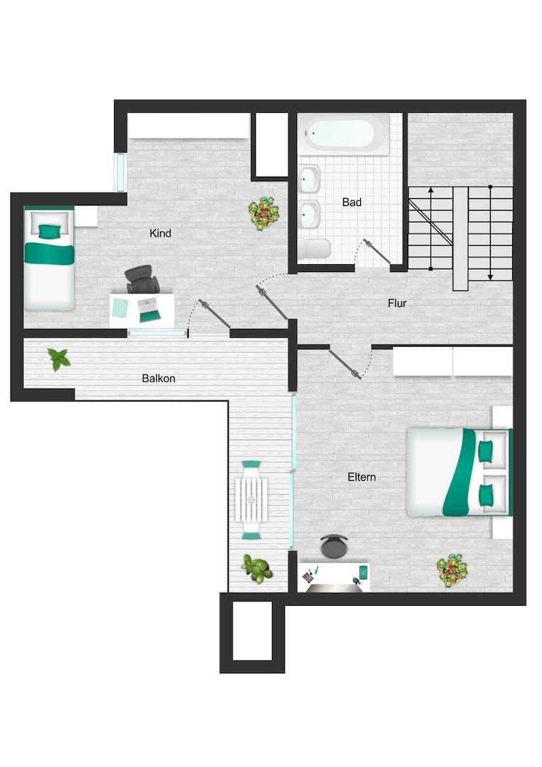 Grundriss 1. OG 