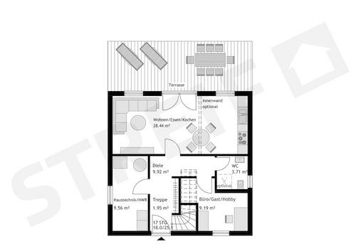 Grundriss Erdgschoss