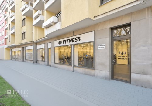 Fitnessstudio-Ladenfront KI generiert