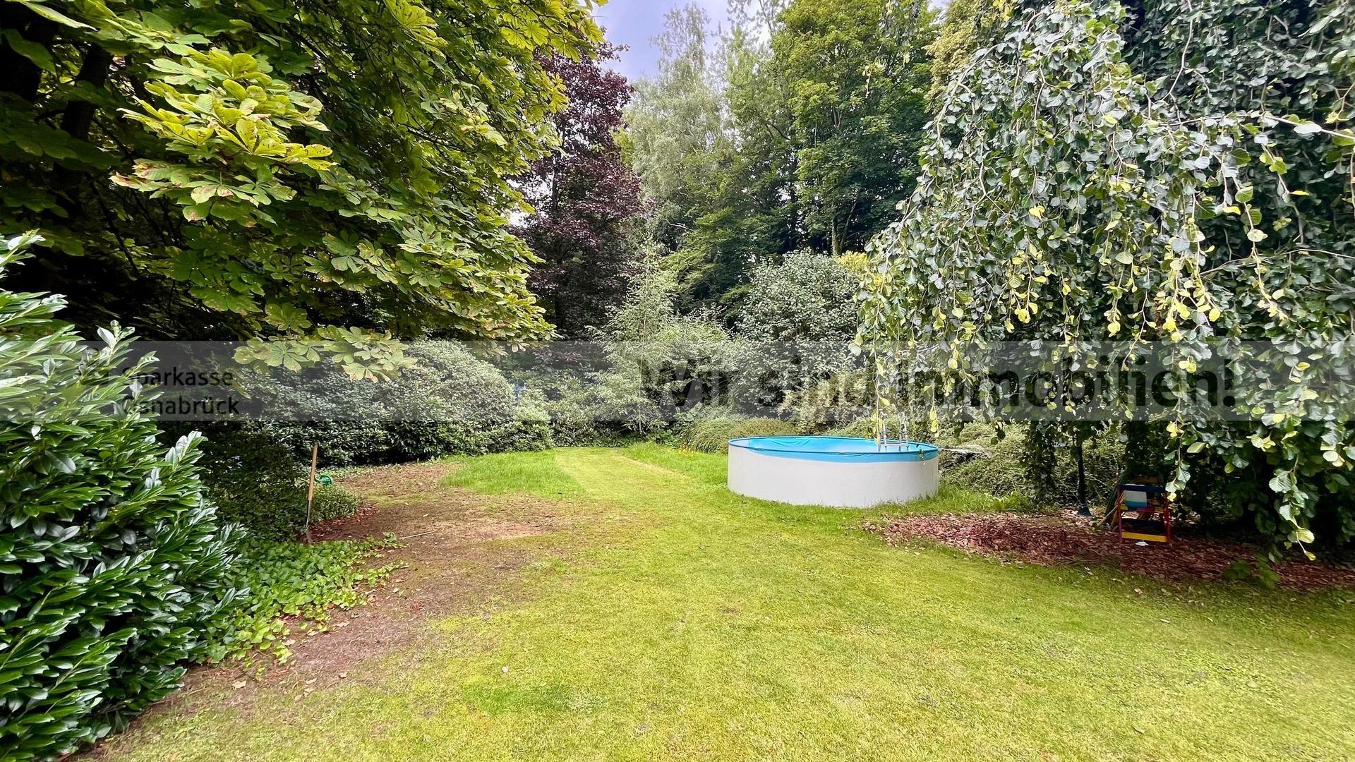 Der großzügige Garten