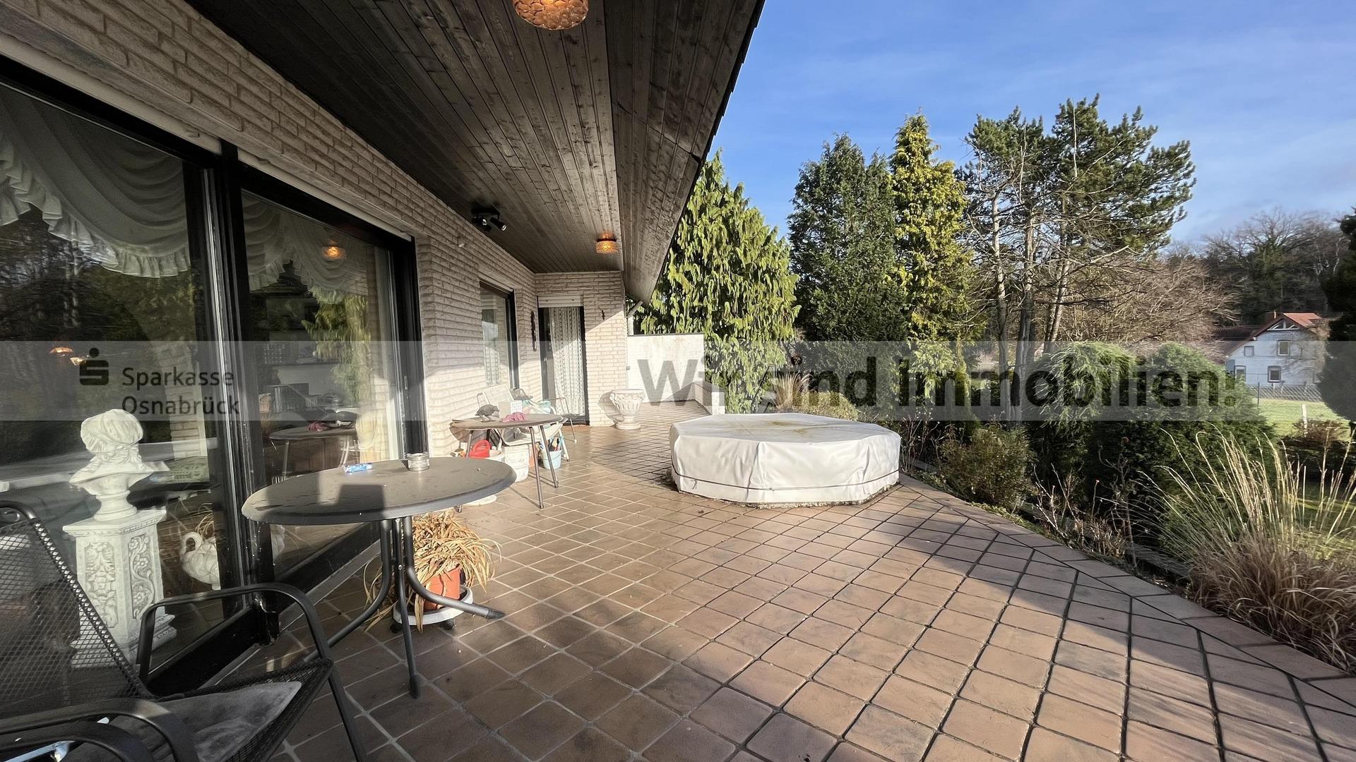 Blick auf die Terrasse