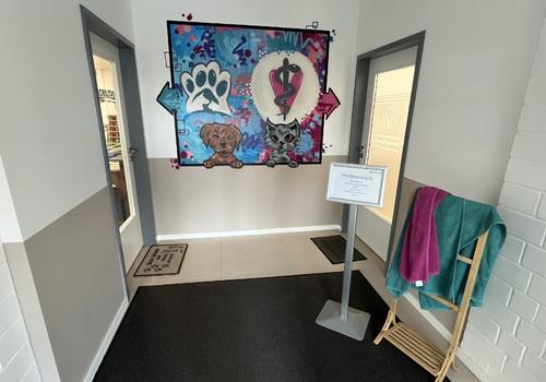 Eingang Tierärztin / - physio