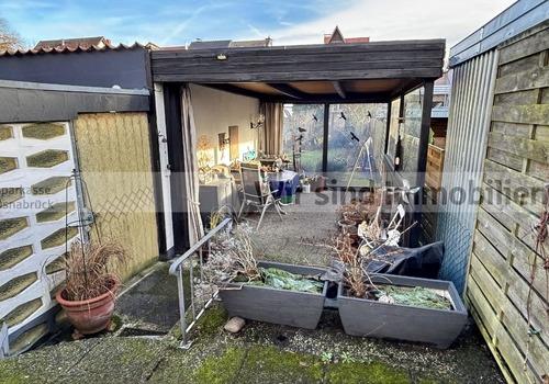 Überdachter Sitzbereich