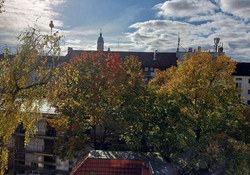 Sommerblick von  Dachterasse