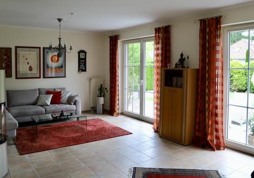 Wohnzimmer mit Kaminofen