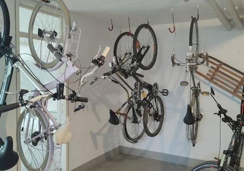 Platz für ihr Fahhrad