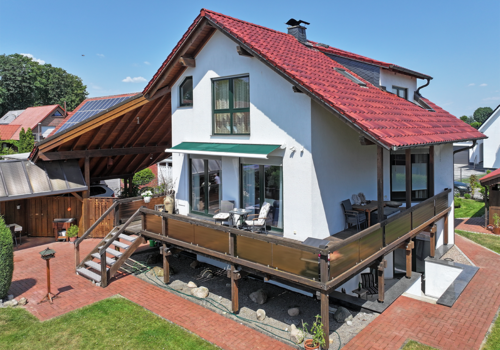 Gartenseite (Süd-West-Ansicht)