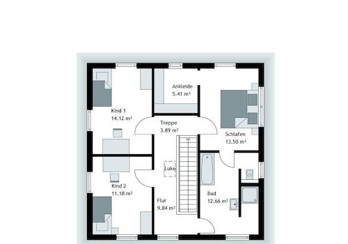 Grundriss Obergeschoss