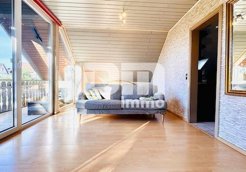 WE2 OG / DG Wohn / Esszimmer / Zugang Balkon