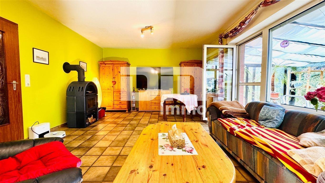 EG Wohn / Esszimmer / Zugang Wintergarten / Kamin