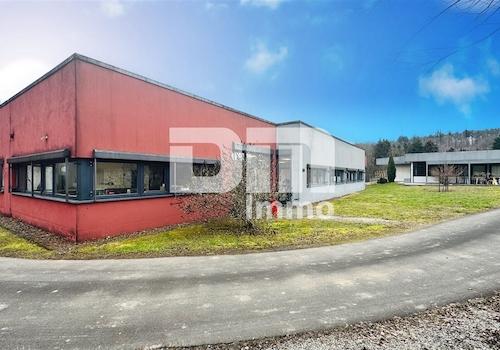 Bürogebäude Rückansicht/ Zufahrt Rückseite Halle 1