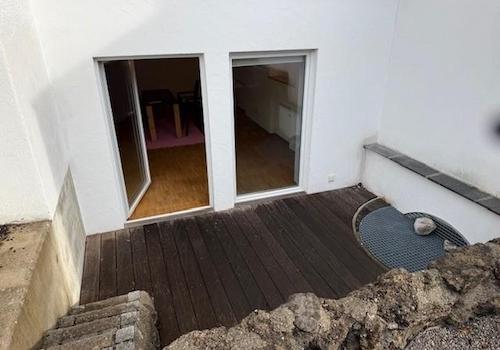 Blick von Süd-Terrasse zu Wo-Z