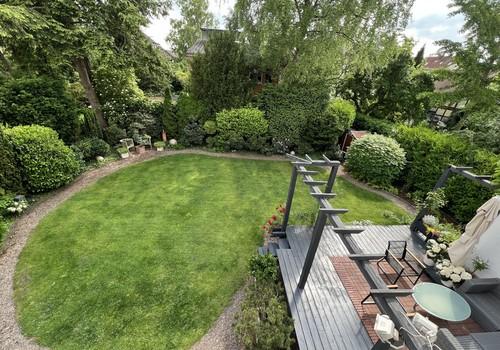 Gartenblick vom Balkon